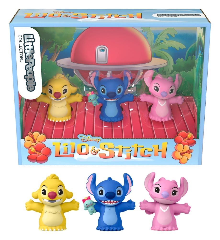 Lilo & Stitch Little People Collector Mini Figure 3 Pack Stitch & The Cousins Mattel