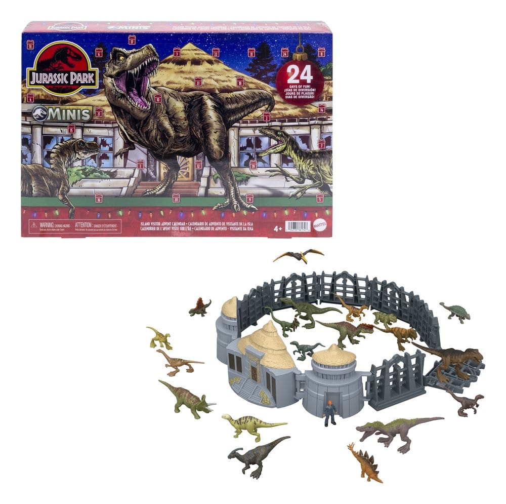 Jurassic Park Minis Advent Calendar Island Visitor Mattel