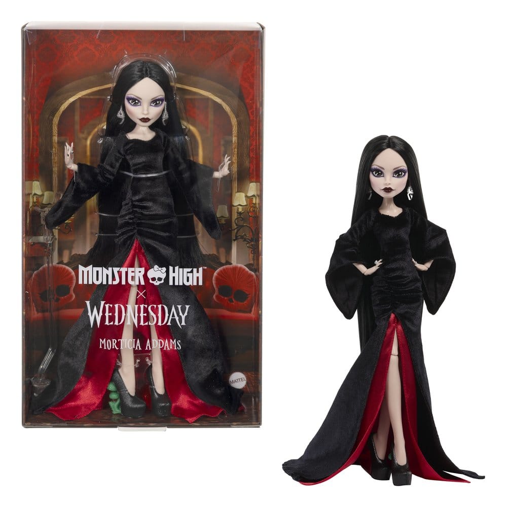 Monster High x Wednesday Collector Doll Morticia Addams Mattel