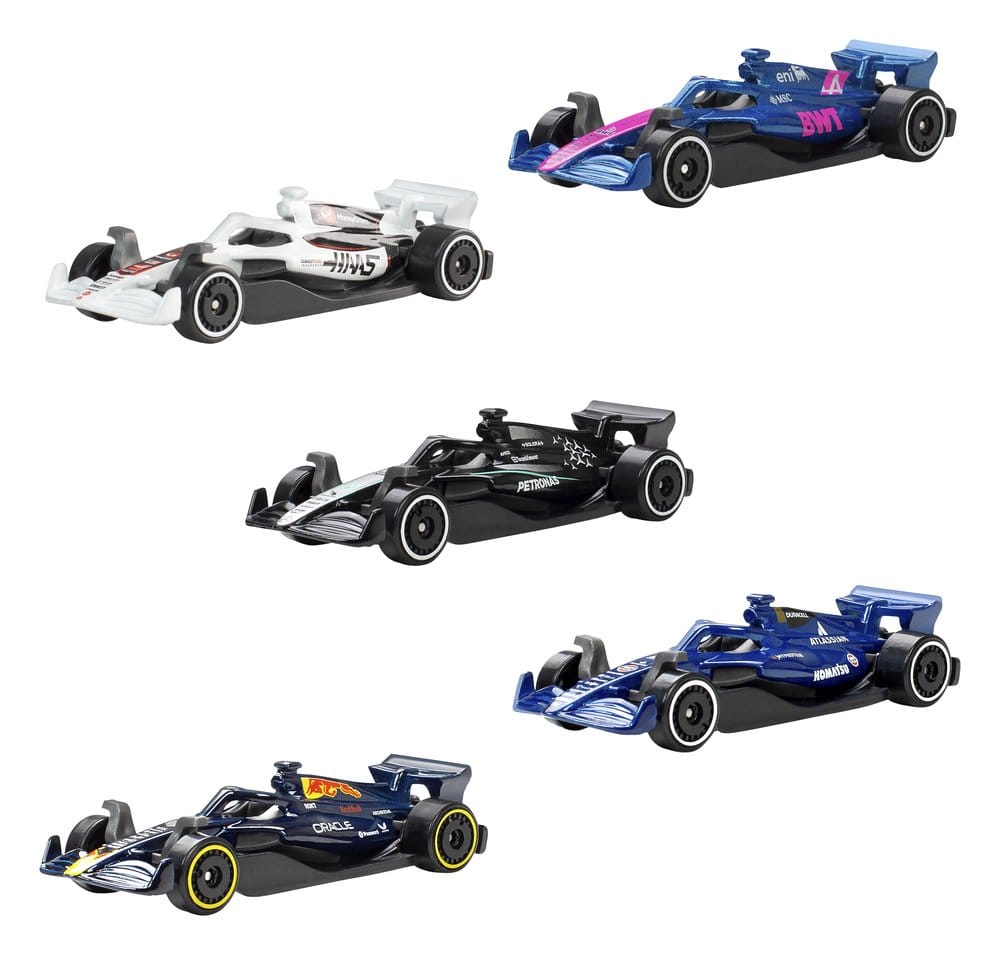 Formula 1 Hot Wheels Die Cast Vehicle 5 Pack 1 64 2025 Mattel