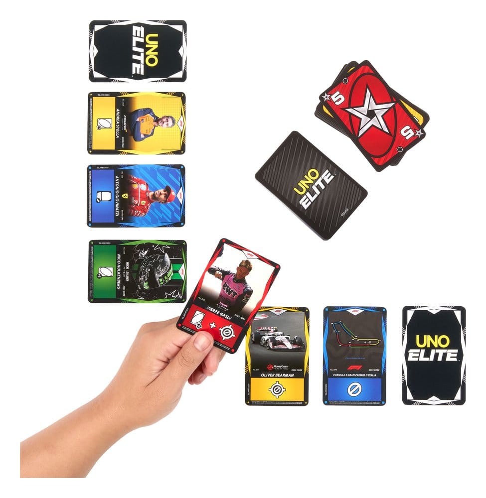 Formula 1 UNO Card Game Elite F1 Starter Set Mattel