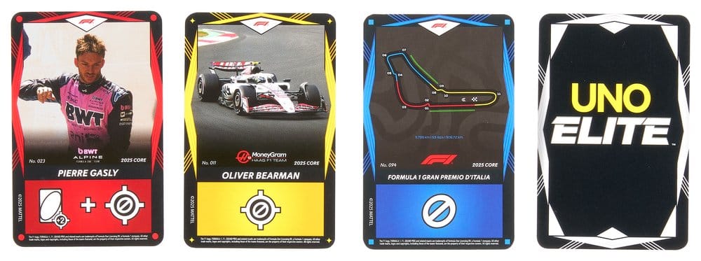 Formula 1 UNO Card Game Elite F1 Starter Set Mattel