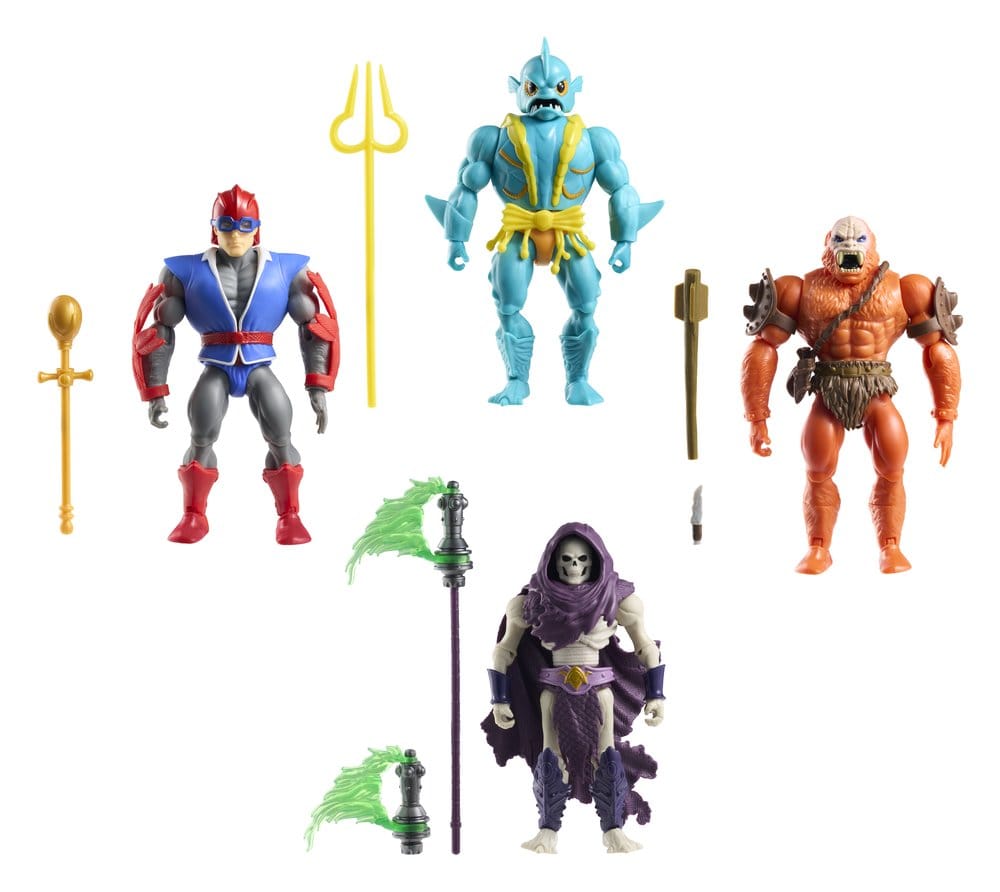 Masters of the Universe Origins Action Figure 4 Pack Battle for Subternia Mattel