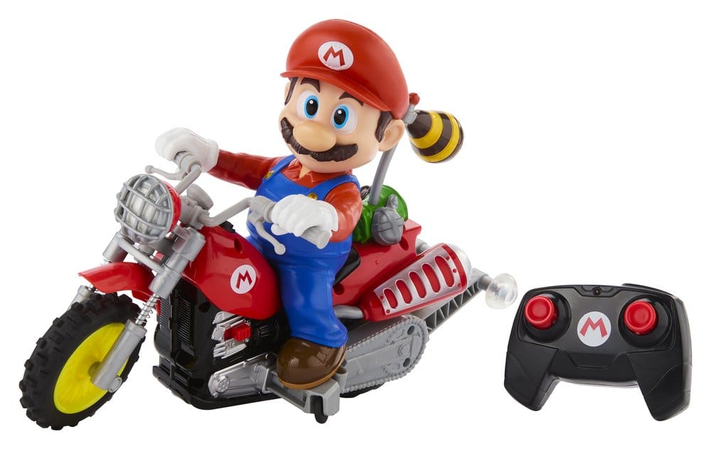 The Super Mario Galaxy Movie Hot Wheels RC Vehicle Mario Wheelie Motocross Mattel