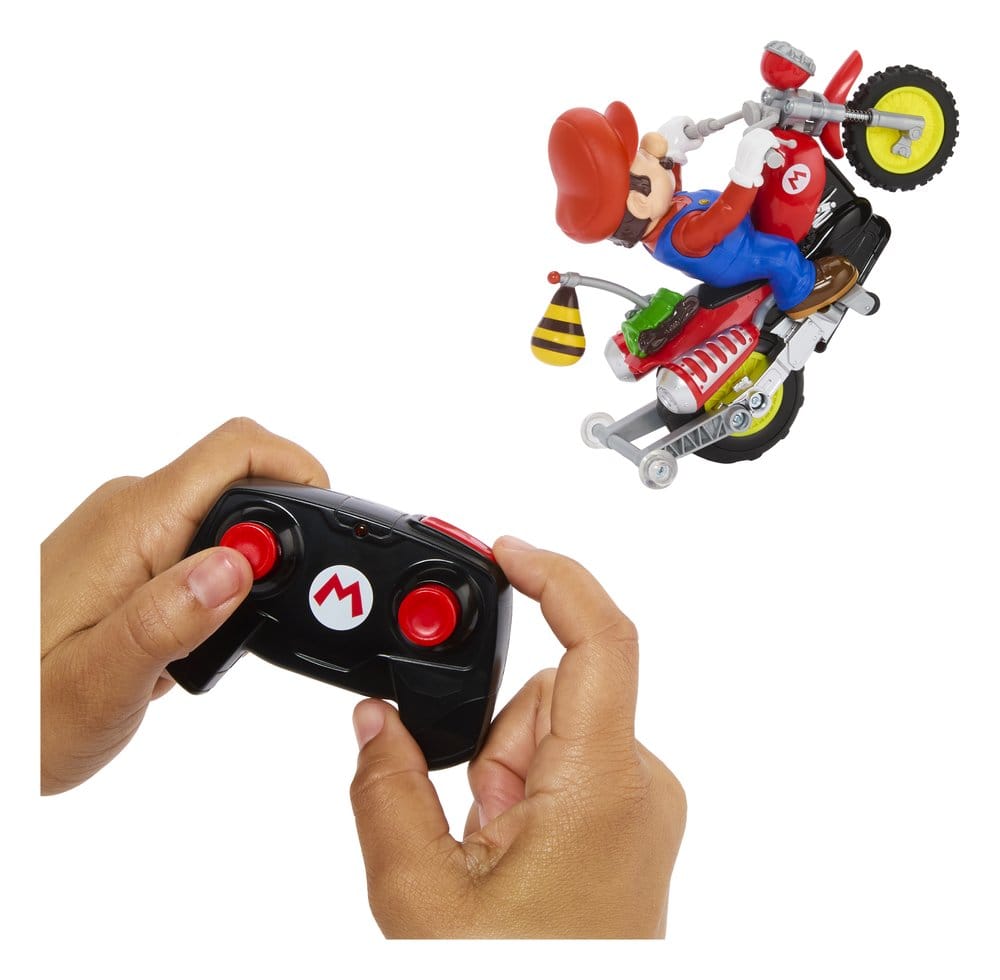 The Super Mario Galaxy Movie Hot Wheels RC Vehicle Mario Wheelie Motocross Mattel