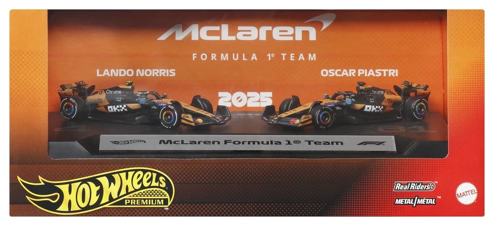 Formula 1 Hot Wheels Premium Die Cast Vehicle 2 Pack 1 64 Team McLaren Mattel