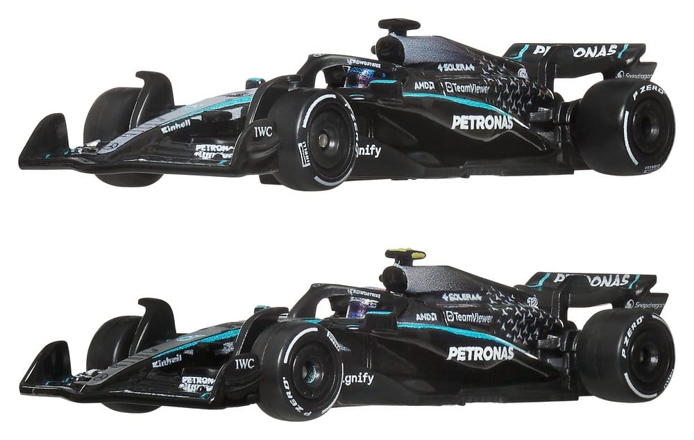 Formula 1 Hot Wheels Premium Die Cast Vehicle 2 Pack 1 64 Team Mercedes AMG PETRONAS Mattel