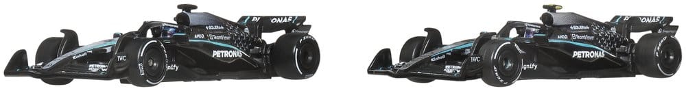 Formula 1 Hot Wheels Premium Die Cast Vehicle 2 Pack 1 64 Team Mercedes AMG PETRONAS Mattel