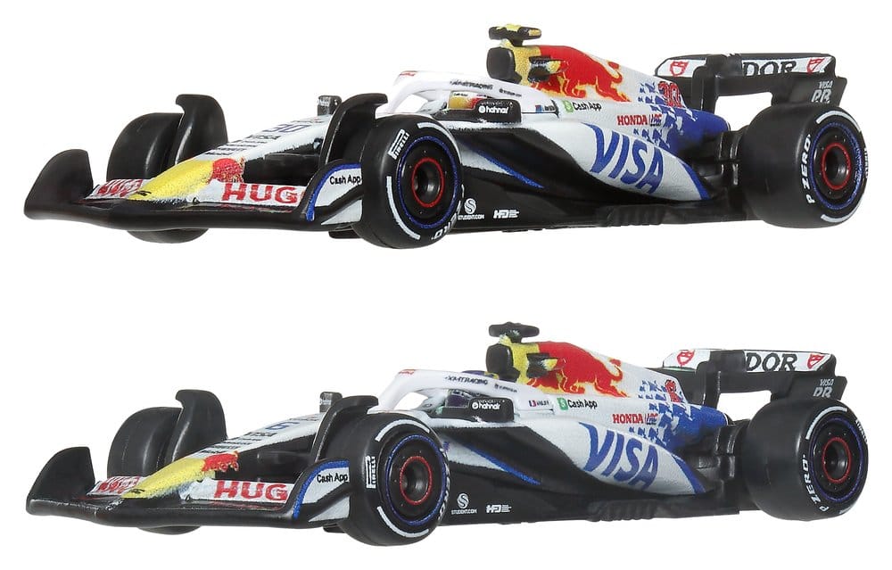 Formula 1 Hot Wheels Premium Die Cast Vehicle 2 Pack 1 64 Team Visa Cash App Racing Bulls Mattel