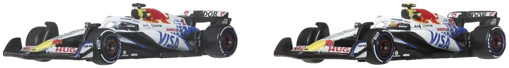 Formula 1 Hot Wheels Premium Die Cast Vehicle 2 Pack 1 64 Team Visa Cash App Racing Bulls Mattel