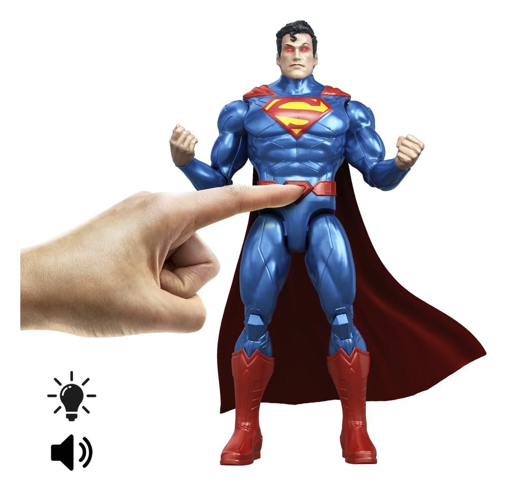 DC Premier Action Figure with Sound & Light Heat Vision Superman Mattel