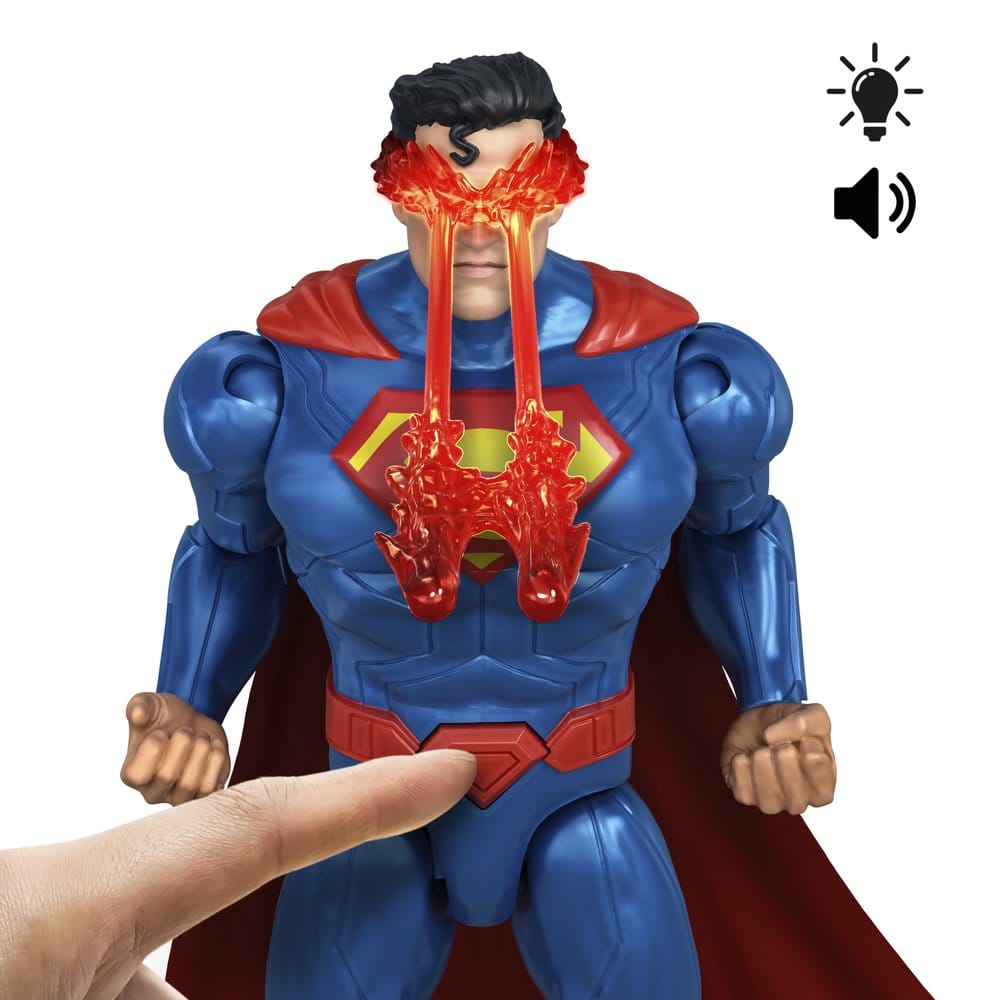 DC Premier Action Figure with Sound & Light Heat Vision Superman Mattel