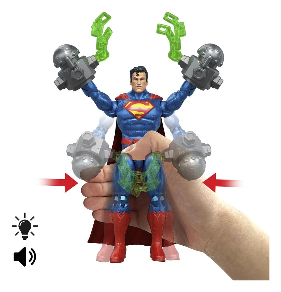DC Premier Action Figure with Sound & Light Heat Vision Superman Mattel