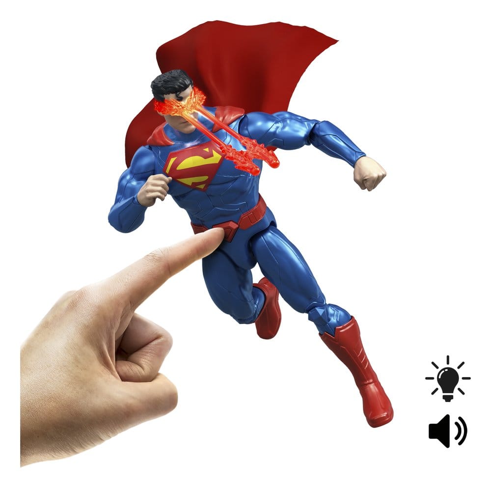 DC Premier Action Figure with Sound & Light Heat Vision Superman Mattel