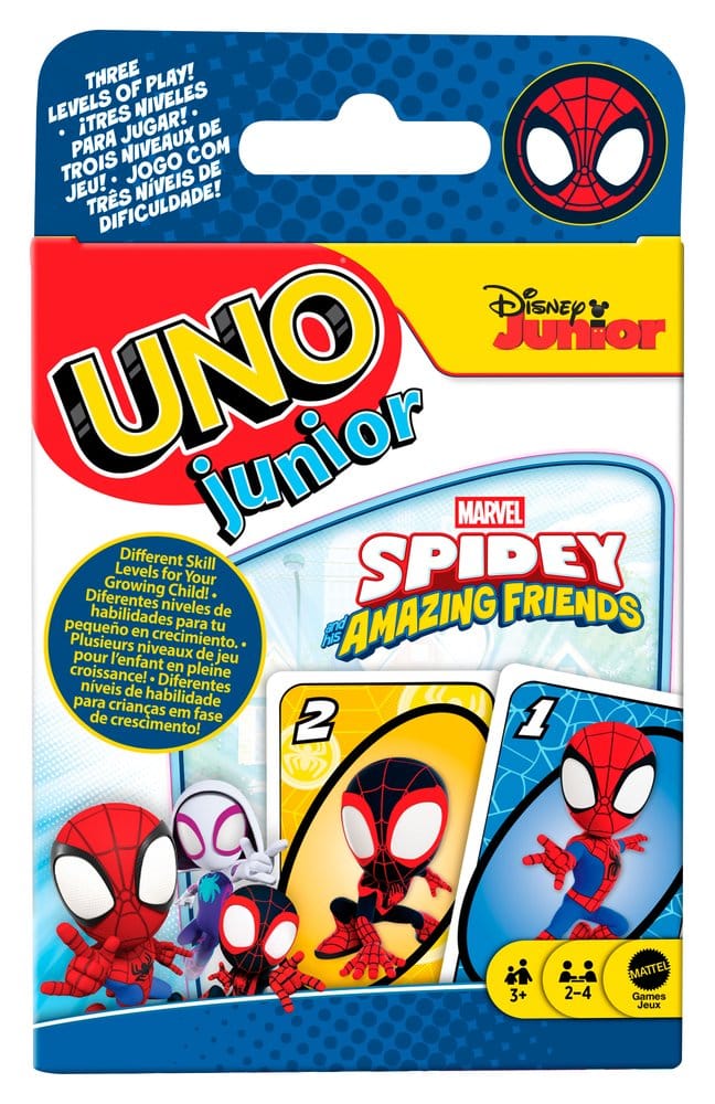 Spidey & His Amazing Friends UNO Junior Card Game Mattel