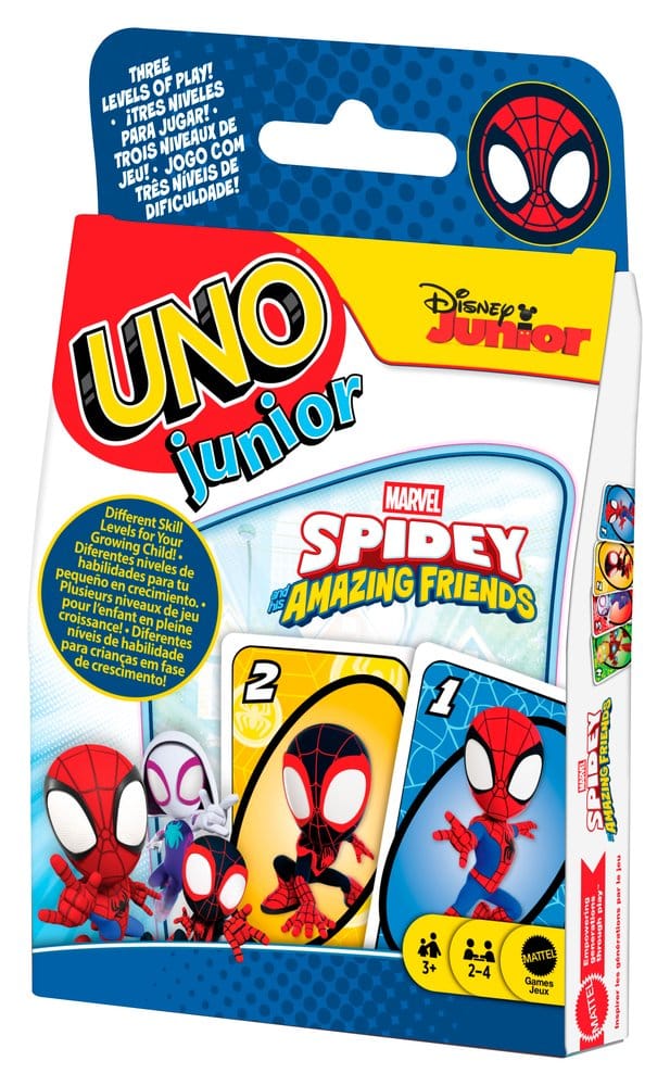 Spidey & His Amazing Friends UNO Junior Card Game Mattel
