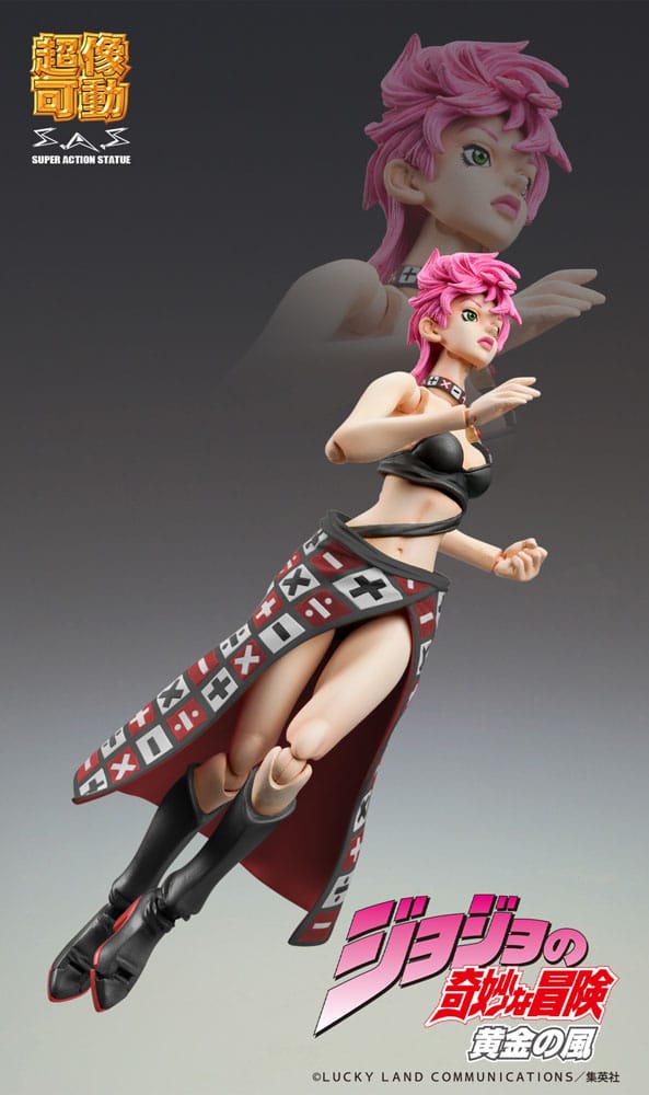 JoJo's Bizarre Adventure Part 5 Super Action Action Figure Chozokado Trish Una Black Ver. Medicos Entertainment