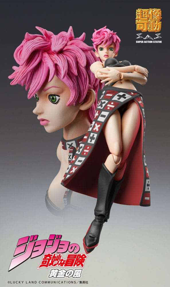 JoJo's Bizarre Adventure Part 5 Super Action Action Figure Chozokado Trish Una Black Ver. Medicos Entertainment