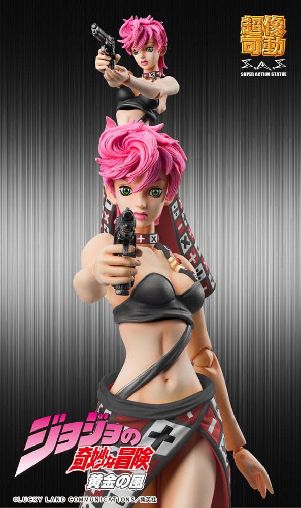 JoJo's Bizarre Adventure Part 5 Super Action Action Figure Chozokado Trish Una Black Ver. Medicos Entertainment
