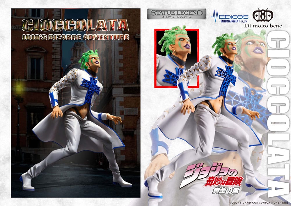 JoJo's Bizarre Adventure Part 5 Golden Wind Statue Legend Cioccolata Medicos Entertainment