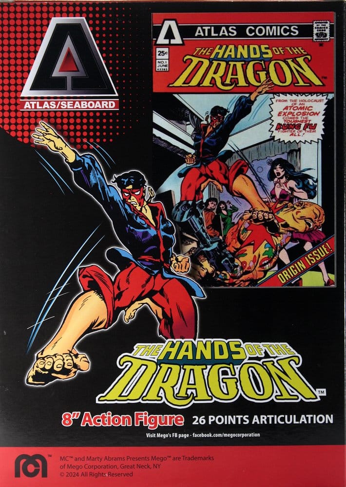 Atlas Comics Action Figure Hand of the Dragon MEGO