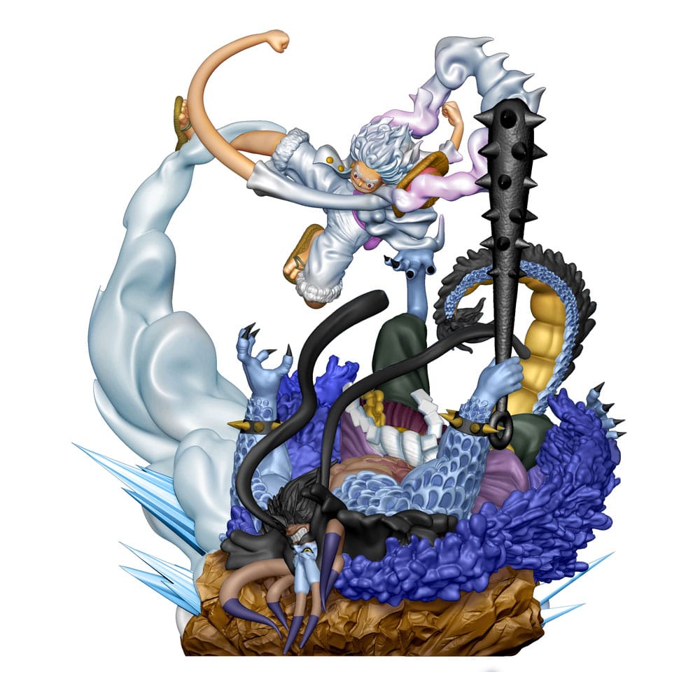 One Piece Petitrama PVC Mini Statue Logbox Re Birth Gear Fifth Special Set Megahouse