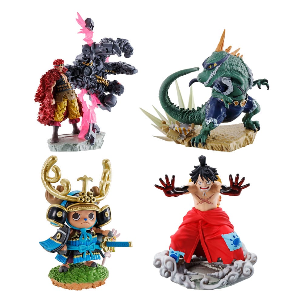 One Piece Petitrama PVC Mini Statue Logbox Re Birth Wanokuni Vol. 2 Set Megahouse