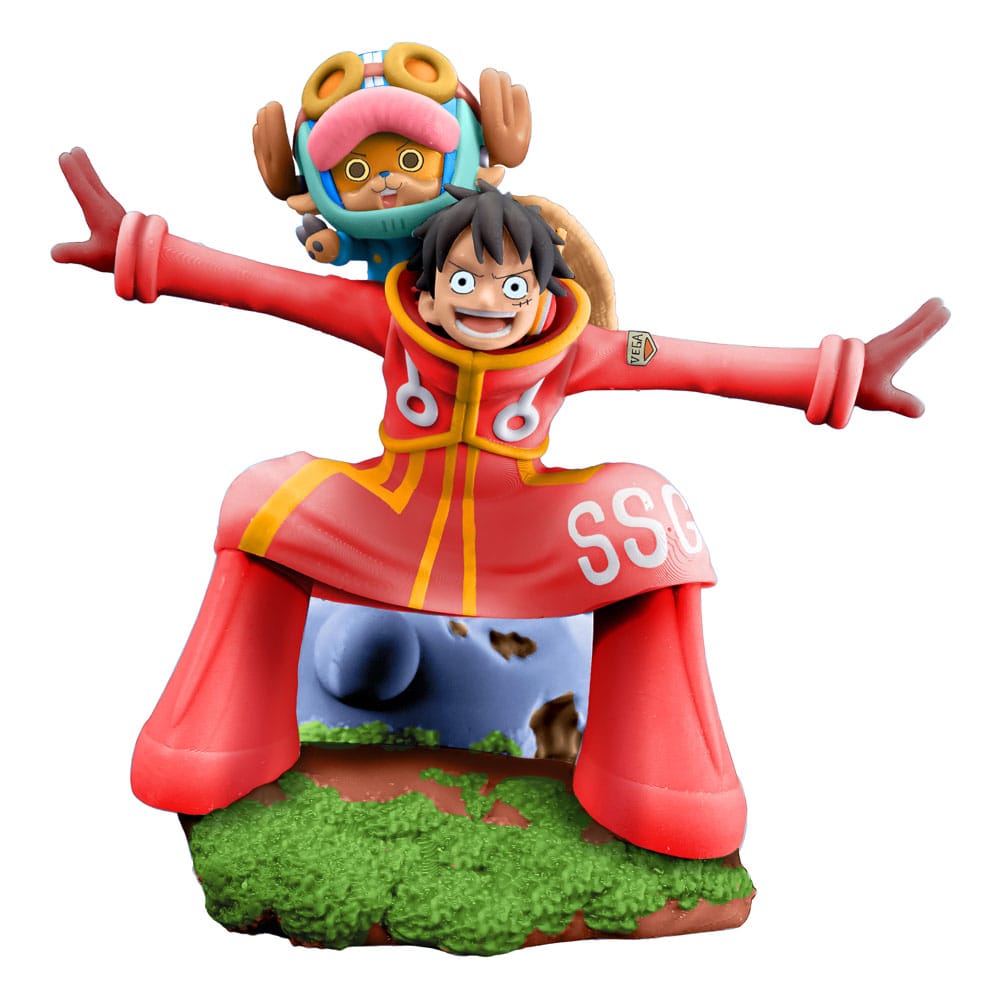 One Piece Petitrama PVC Mini Statue Logbox Re Birth Egghead Set Megahouse