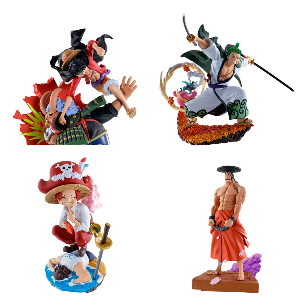 One Piece Petitrama PVC Mini Statue Logbox Re Birth Wano Kuni Vol. 1 Set Megahouse