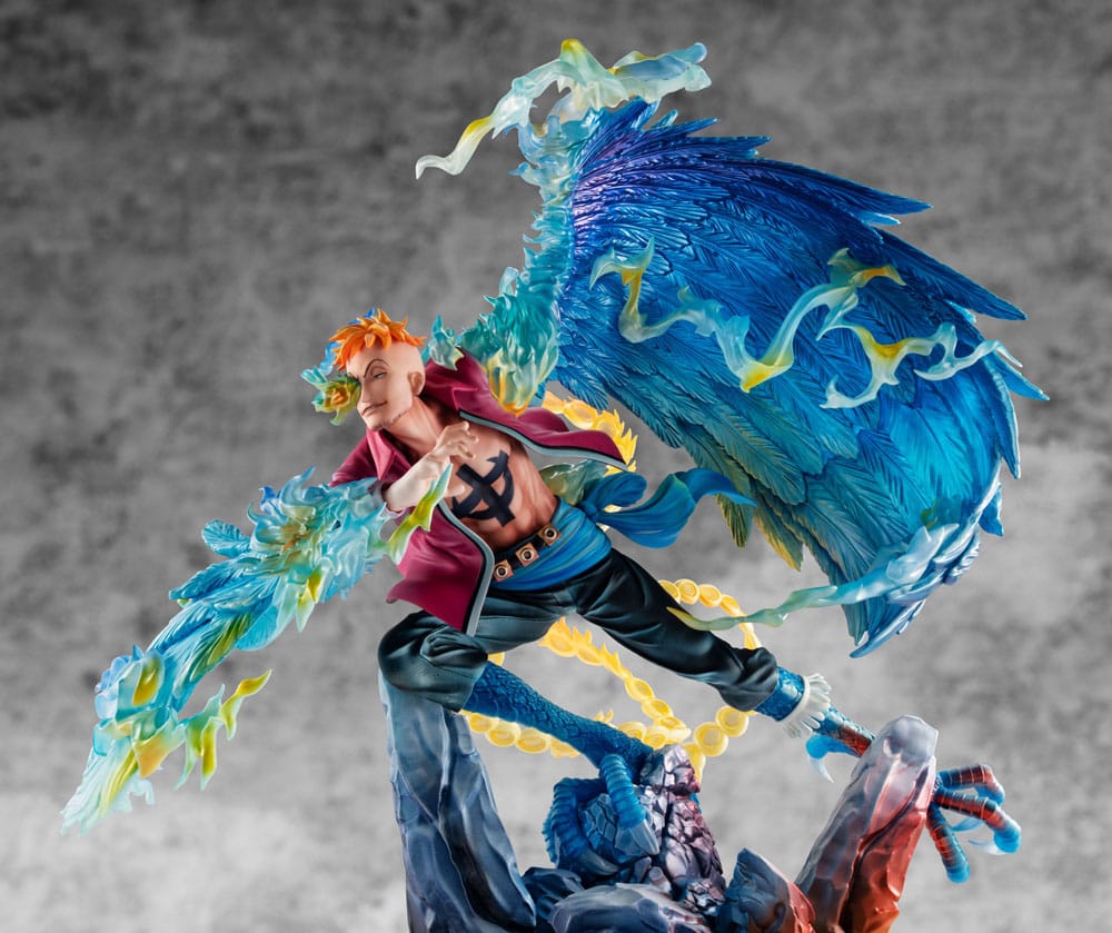 One Piece P.O.P MAS Maximum Marco the Phoenix Leader of 1st group of Whitebeard Pirates Megahouse