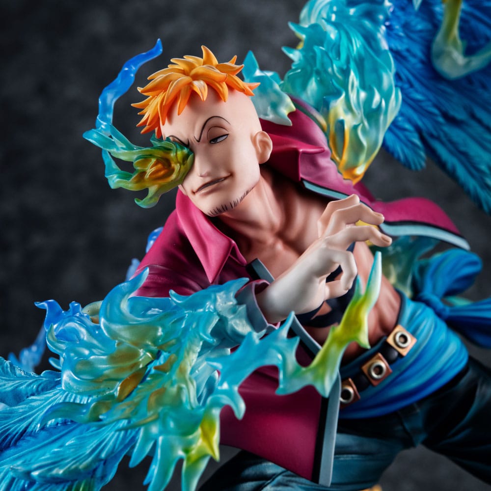 One Piece P.O.P MAS Maximum Marco the Phoenix Leader of 1st group of Whitebeard Pirates Megahouse