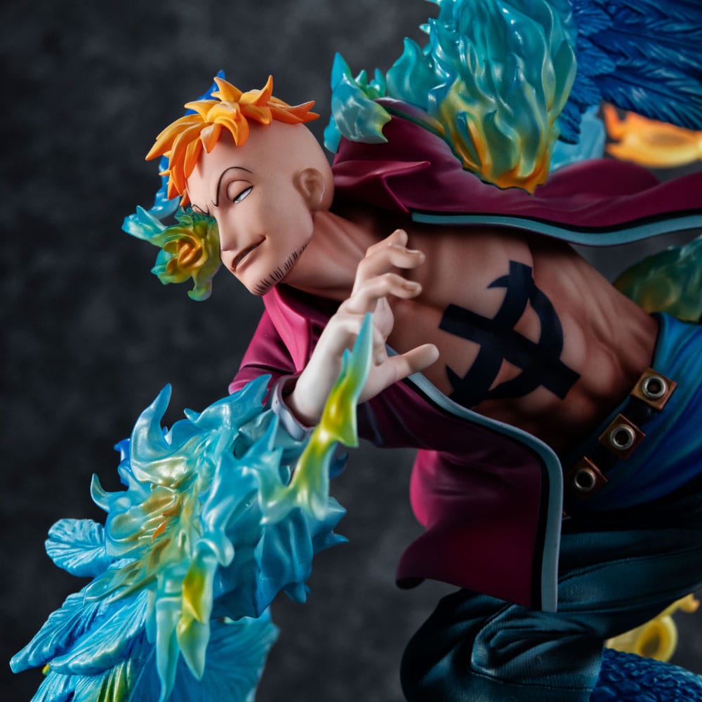 One Piece P.O.P MAS Maximum Marco the Phoenix Leader of 1st group of Whitebeard Pirates Megahouse