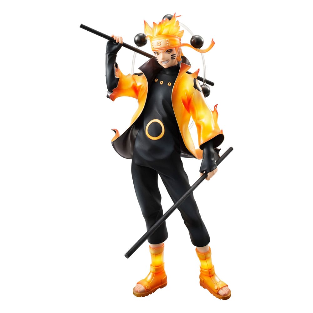 Naruto Shippuden G.E.M. Series Naruto Uzumaki Six Paths Sage Mode 15th Anniversary Ver. Megahouse