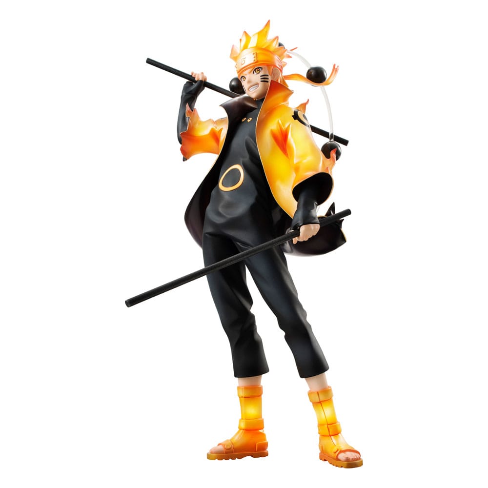 Naruto Shippuden G.E.M. Series Naruto Uzumaki Six Paths Sage Mode 15th Anniversary Ver. Megahouse