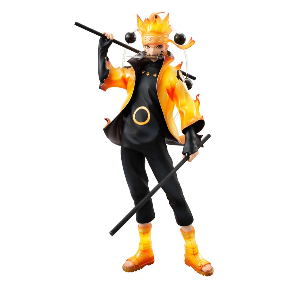 Naruto Shippuden G.E.M. Series Naruto Uzumaki Six Paths Sage Mode 15th Anniversary Ver. Megahouse