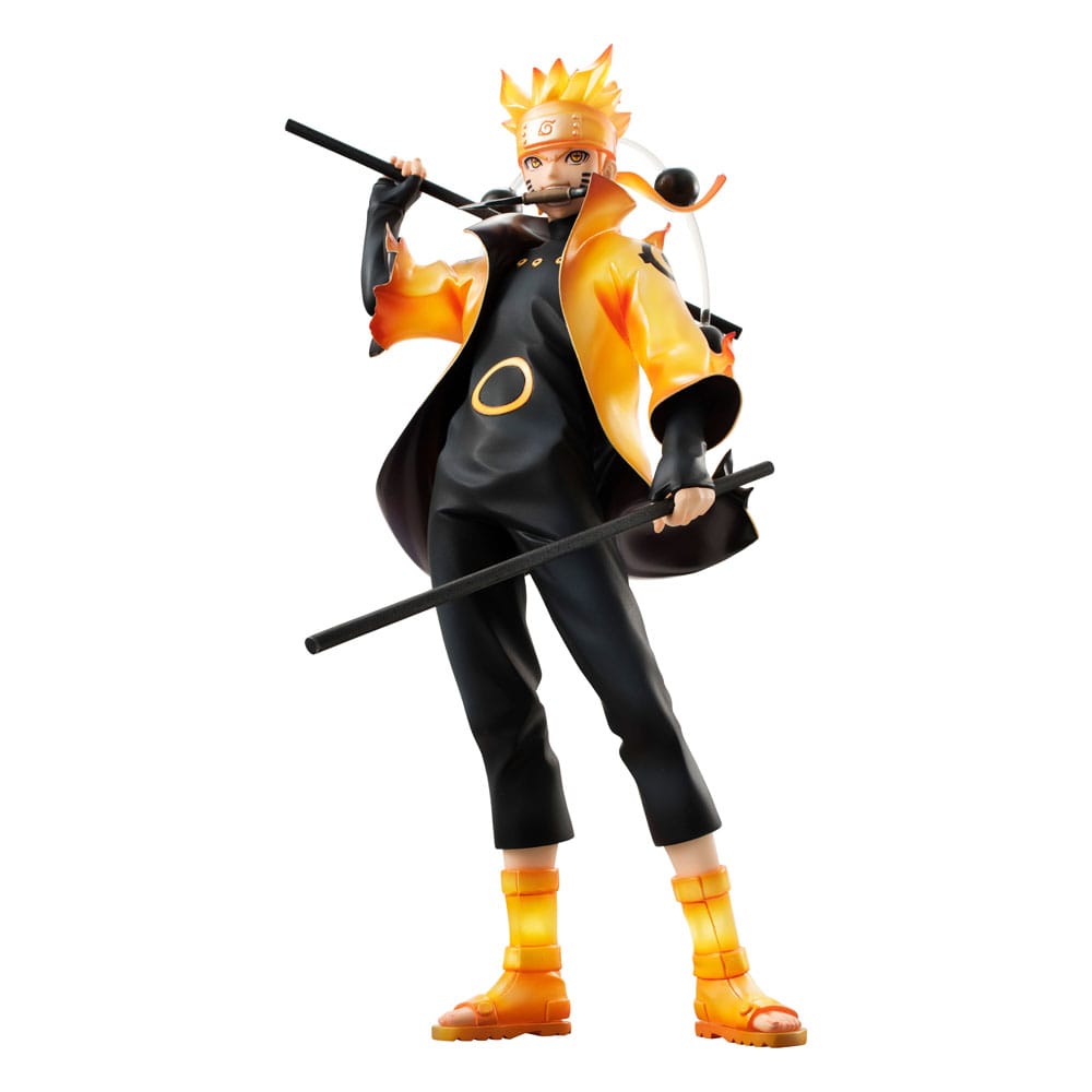 Naruto Shippuden G.E.M. Series Naruto Uzumaki Six Paths Sage Mode 15th Anniversary Ver. Megahouse