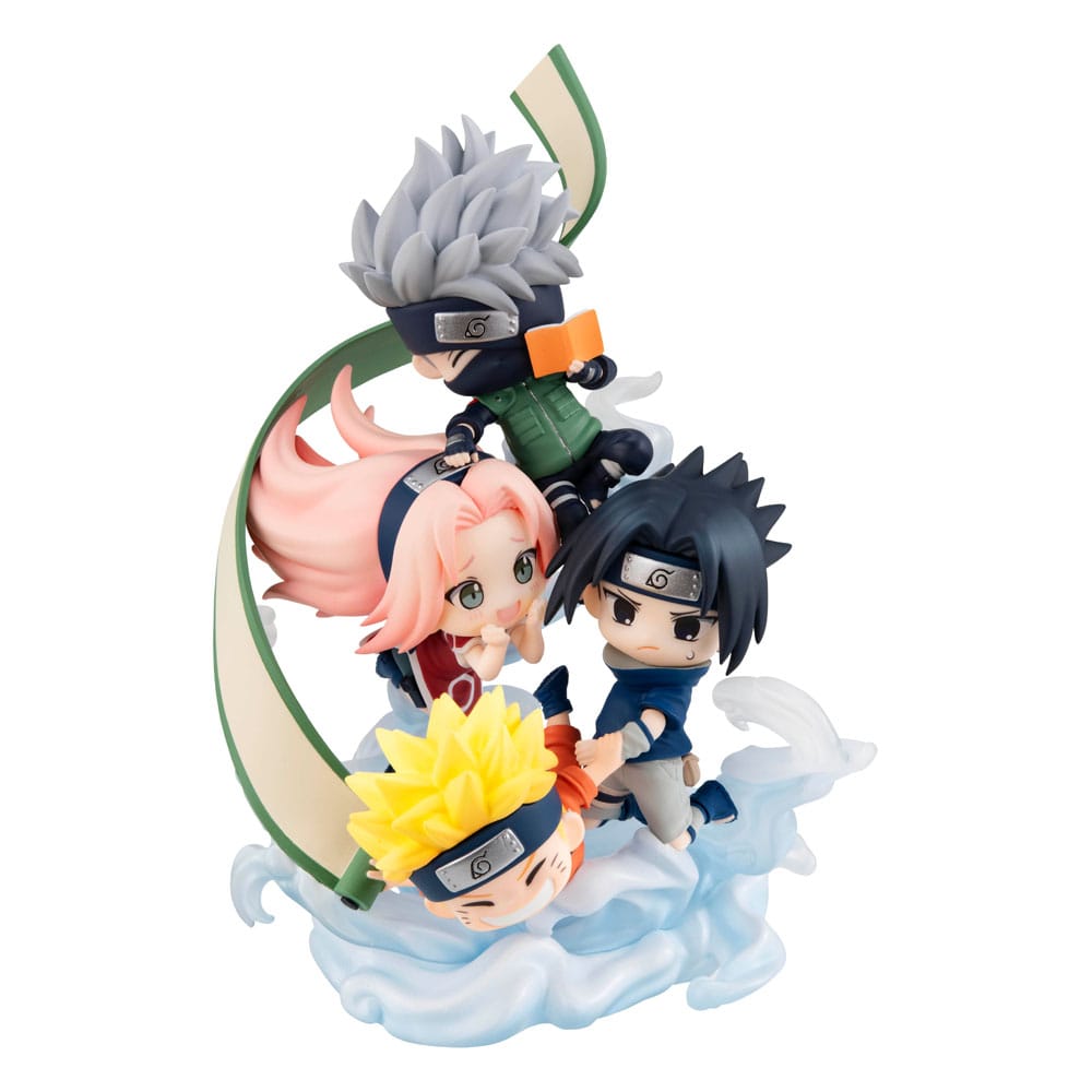 Naruto Shippuden FigUnity PVC Mini Statue Gather here Team 7 Megahouse