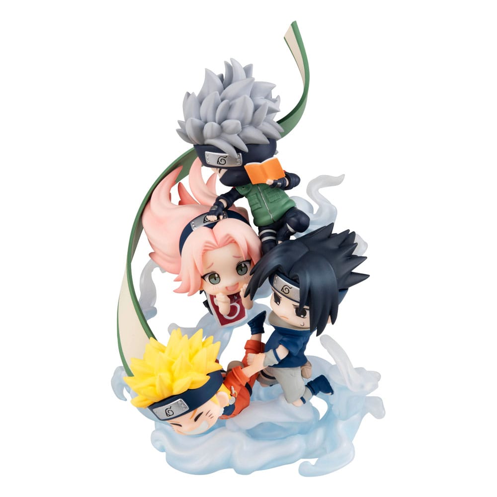 Naruto Shippuden FigUnity PVC Mini Statue Gather here Team 7 Megahouse