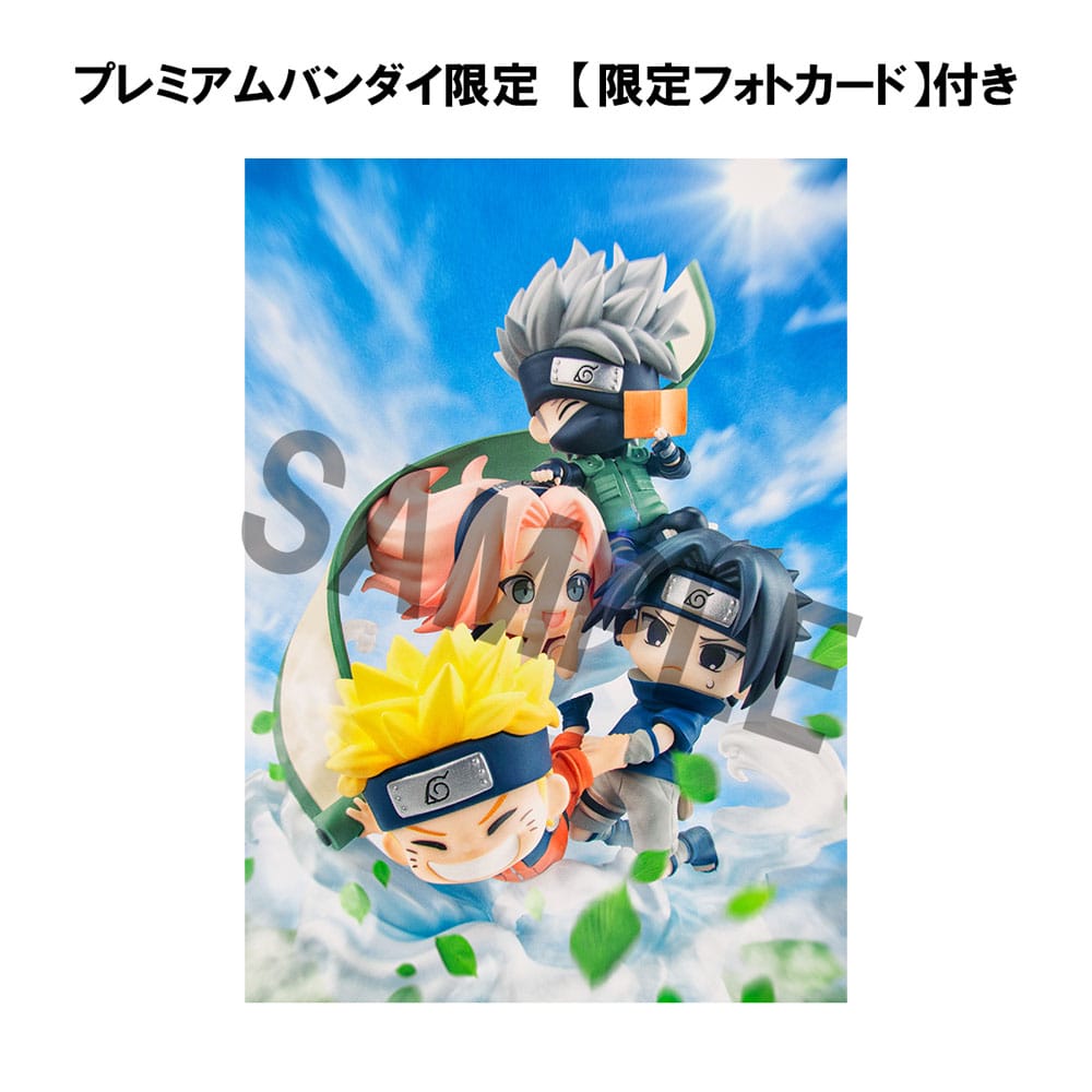 Naruto Shippuden FigUnity PVC Mini Statue Gather here Team 7 with gift Megahouse