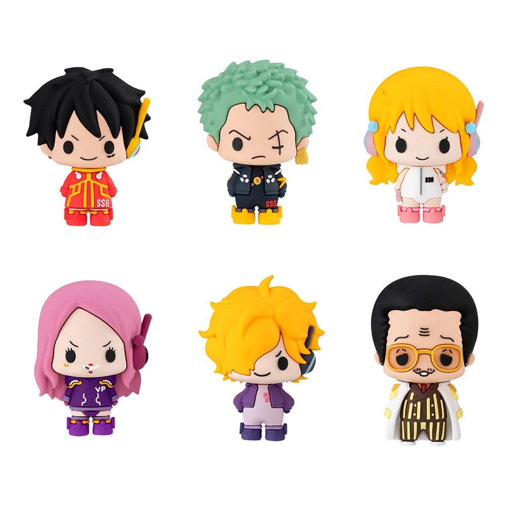 One Piece Chokorin Mascot Series Trading Figure 6 Pack Egghead Ver. Megahouse
