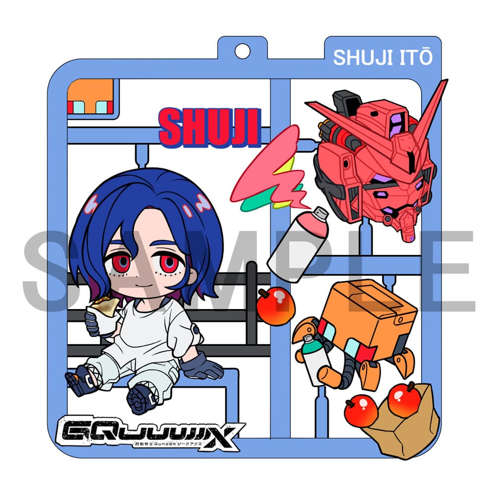 Mobile Suit Gundam GQuuuuuuX Plat Collection Keychain Assortment 4 Megahouse