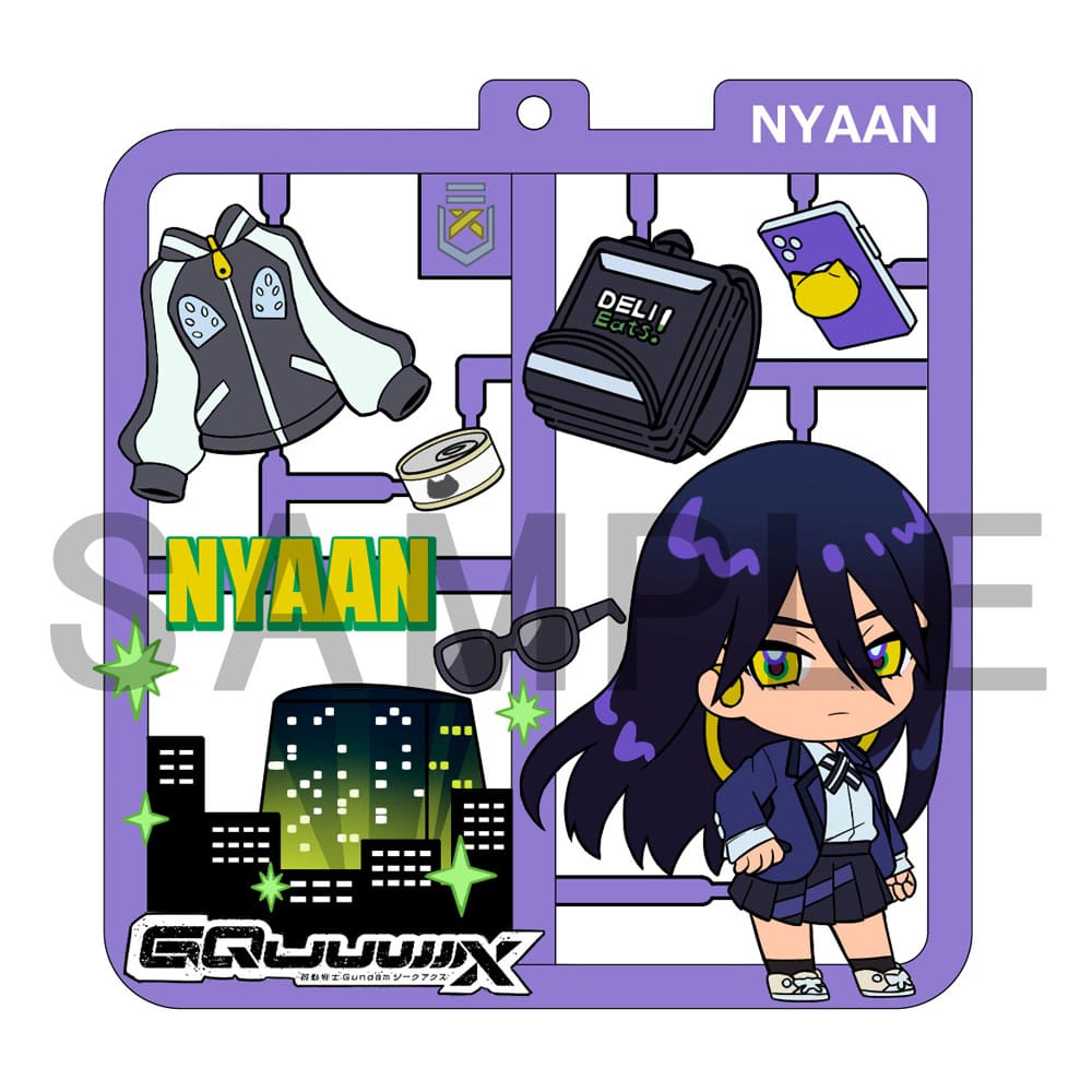 Mobile Suit Gundam GQuuuuuuX Plat Collection Keychain Assortment 4 Megahouse