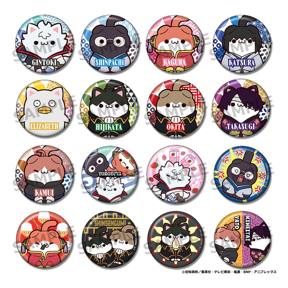 Gintama Mega Cat Project Nyantama! Pins Blind Box Assortment 16 Megahouse