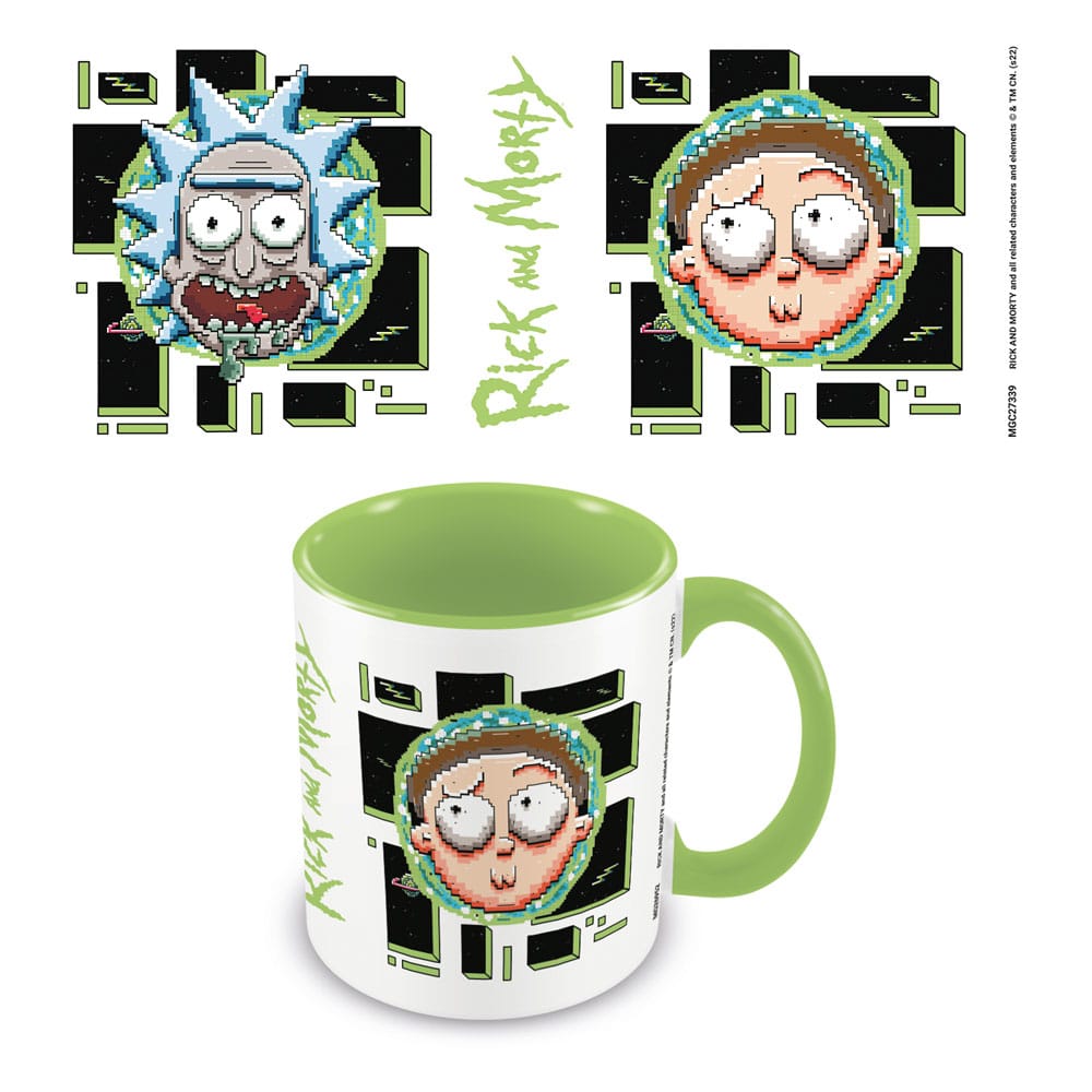 Rick and Morty Mug Pixel Breakout Pyramid International