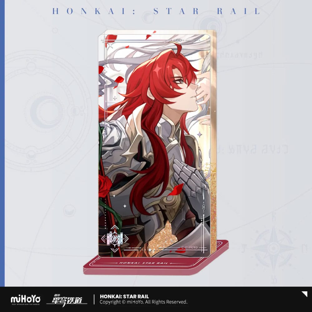Honkai Star Rail Light Cone Acryl Ornament with Glitter Argenti An Instant Before a Gaze MiHoYo