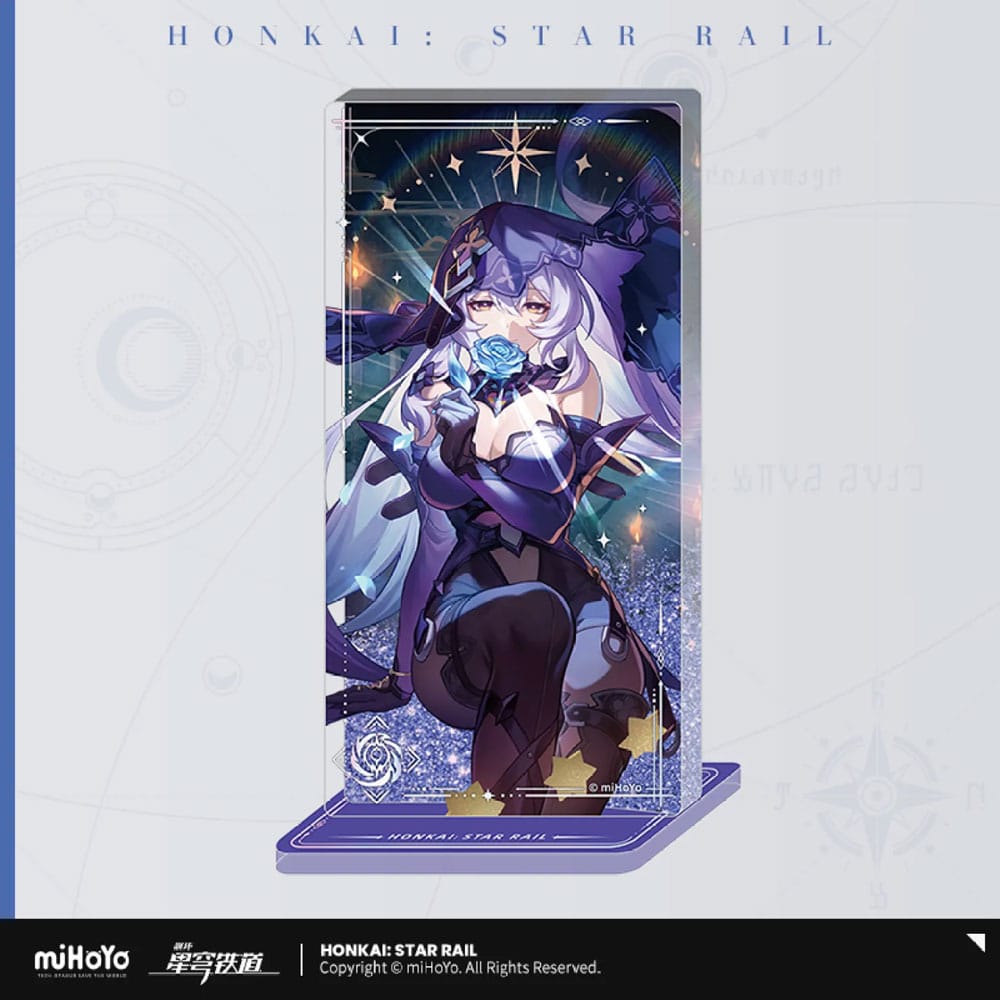 Honkai Star Rail Light Cone Acryl Ornament with Glitter Black Swan Reforged Remembrance MiHoYo