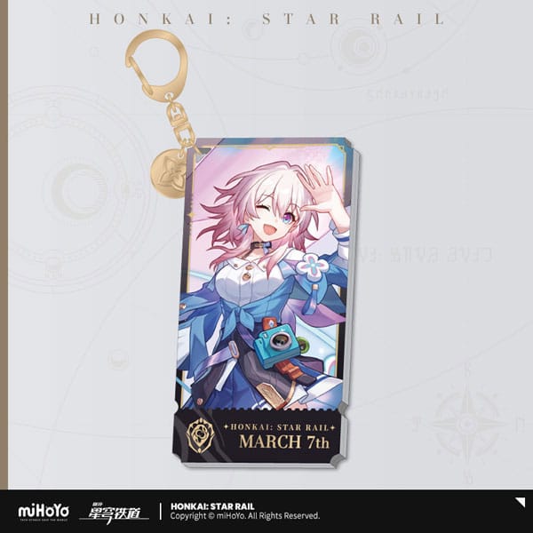 Honkai Star Rail Character Acrylic Keychain March 7th MiHoYo