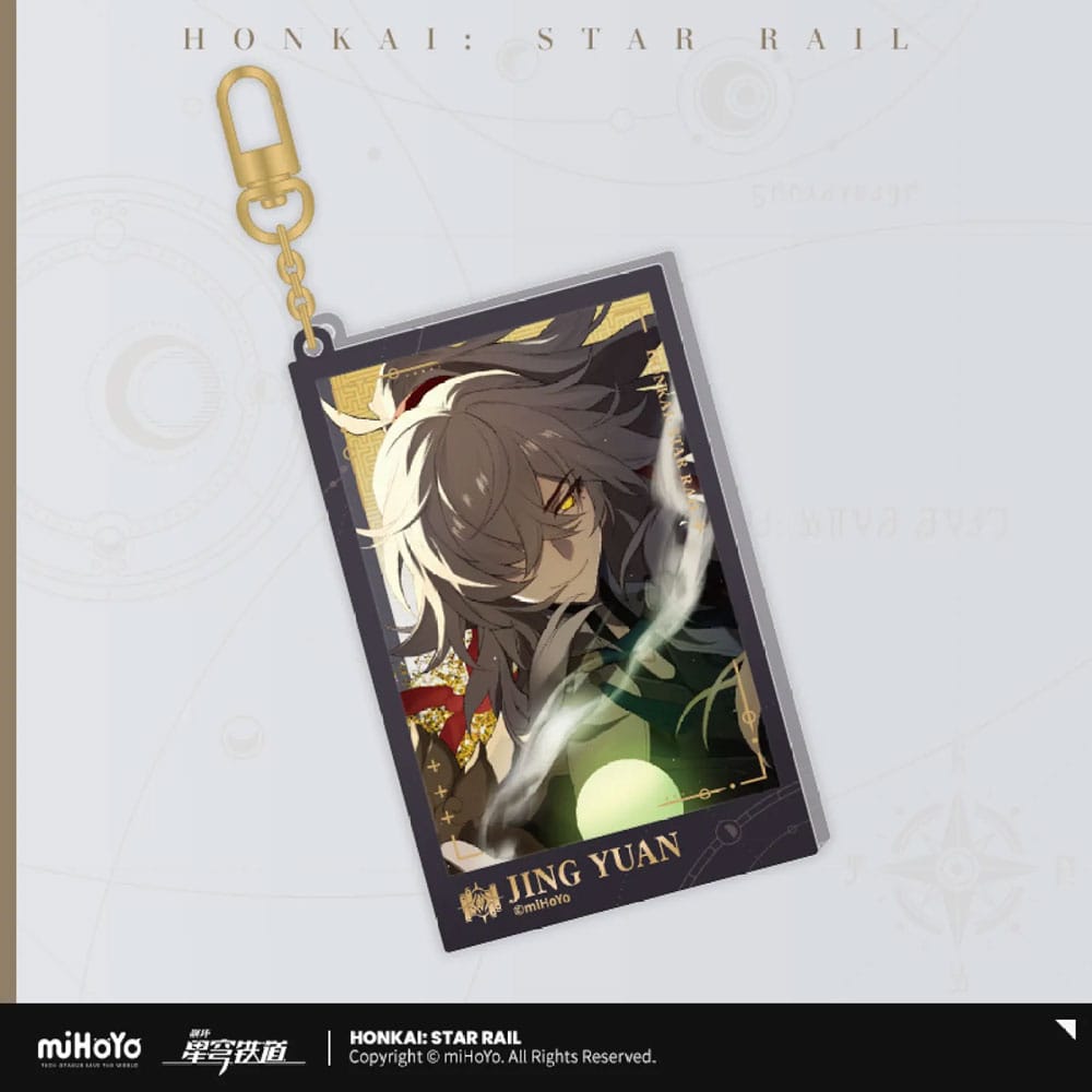 Honkai Star Rail Countdown Departure Series Acrylic Keychain Jing Yuan Glitter MiHoYo