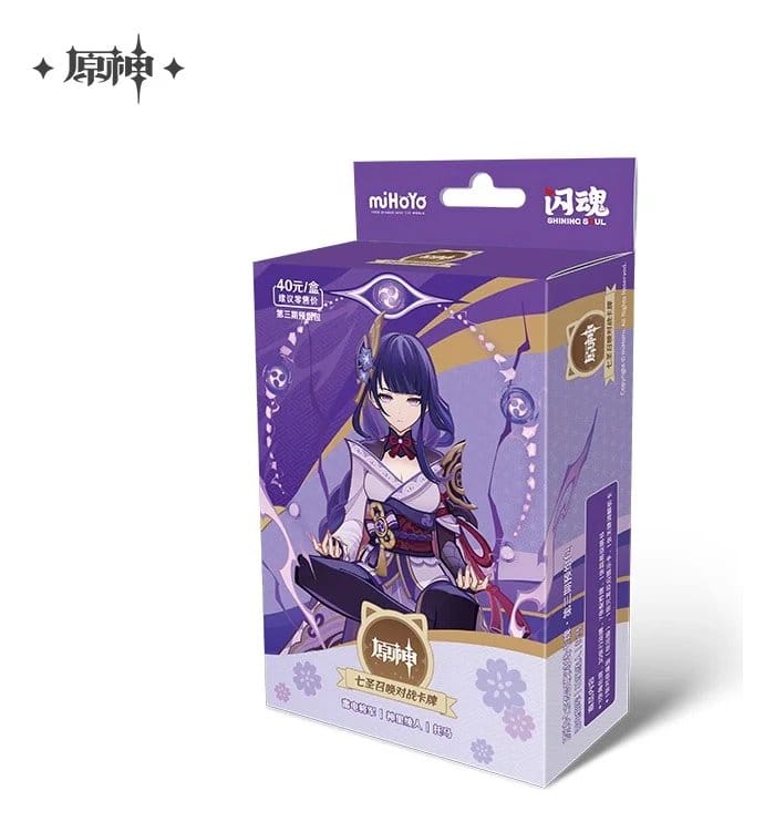 Genshin Impact Trading Card Game Series 03 Pre Build Starter Deck 01 Raiden Shogun *Chinese Version* MiHoYo
