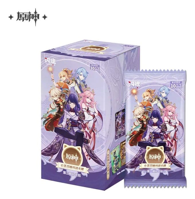 Genshin Impact Trading Card Game Series 3 Blind Box Display 18 *Chinese Version* MiHoYo